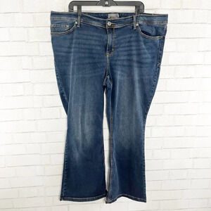 Torrid High Rise Luxe Slim Bootcut Jeans Women's Plus Size 24 Short